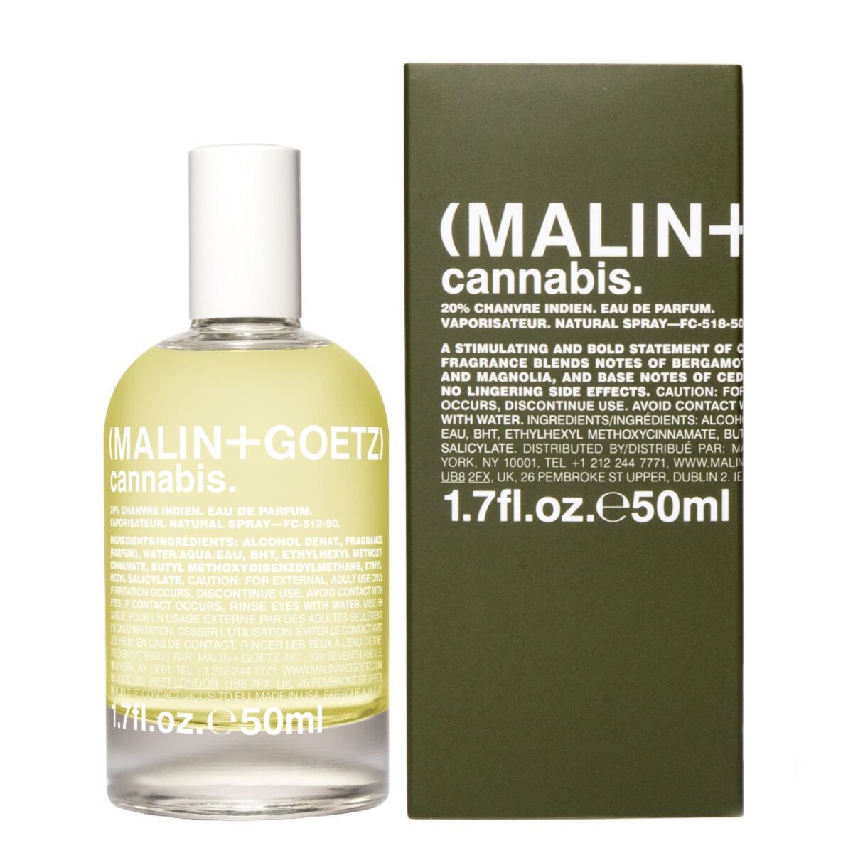 cannabis eau de parfum with box